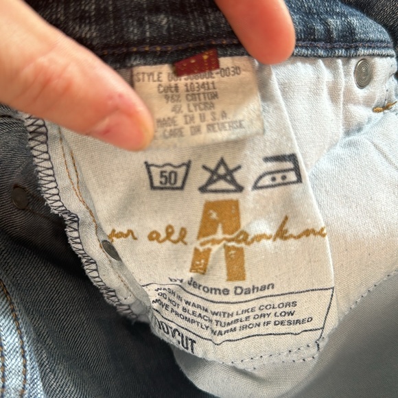 7 FOR ALL MANKIND-Size 32-Rare Jerome Dayan Jeans - Picture 3 of 4
